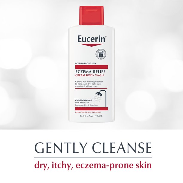 Eucerin Eczema Relief Cream Body Wash 13.5 Fl Oz Bottle